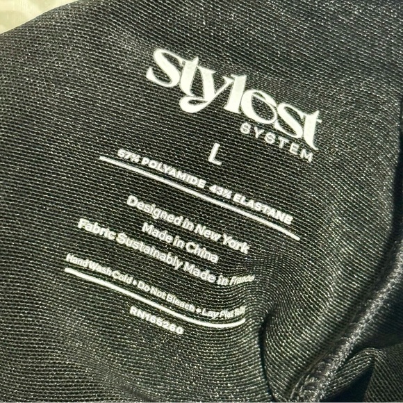 NWT! Stylest System Black Dreamsculpt Swim Bodysuit with Snaps Size L - Picture 6 of 7